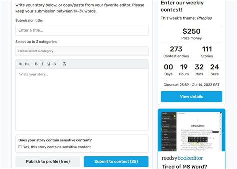 How to Submit Short Stories to Reedsy Prompts Contests (and .
